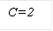 С=2
