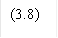 (3.8)