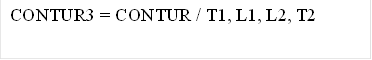 CONTUR3 = CONTUR / T1, L1, L2, T2&#13;&#10;&#13;&#10;