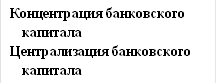 Концентрация банковского капитала&#13;&#10;Централизация банковского капитала&#13;&#10;