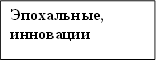 Эпохальные,&#13;&#10;инновации&#13;&#10;