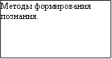 Методы формирования познания.