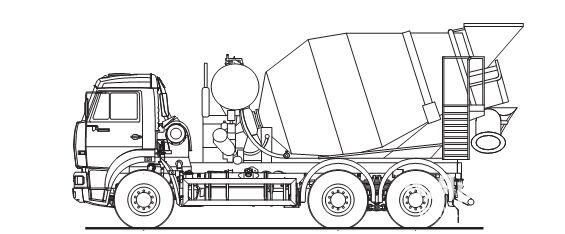 Описание: Автобетоносмеситель 58148Z (ABS-8A) (шасси КАМАЗ-6520 6х4)