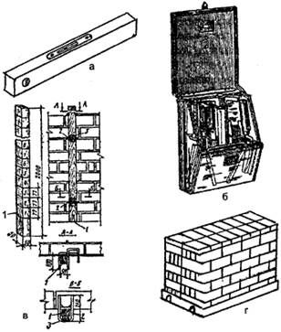 Описание: Приспособления для возведения каменной кладки
