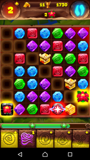 Как пройти 348 уровень игры "Планета самоцветов"