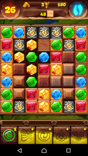 Как пройти 384 уровень Планеты самоцветов на три звезды