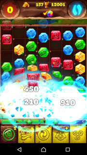 Прохождение 389 уровня игры "Планета самоцветов"