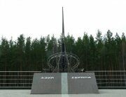 Граница между Европой и Азией на карте Урала