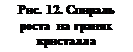 Подпись: Рис. 12. Спираль роста на гранях кристалла (лабораторные условия)
