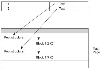 Описание: Пример хранения текстовых данных на одной странице