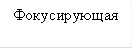 Фокусирующая
система
