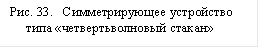 Рис. 33. Симметрирующее устройство типа «четвертьволновый стакан» 