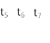 t5,t6,t7