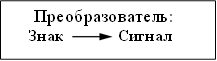 Преобразователь: Знак Сигнал 