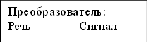 Преобразователь: Речь Сигнал 