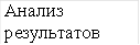 Анализ результатов 
