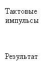 Тактовые импульсы Результат 