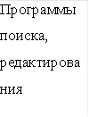 Программы поиска, редактирования 