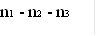 n1 - n2 - n3