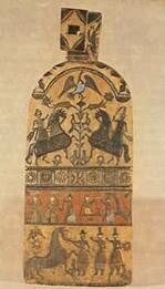 Описание: 142_sПрядильное донце, расписанное Лазарем Мельниковым. Деревня Охлебаиха. 1866 год..jpg