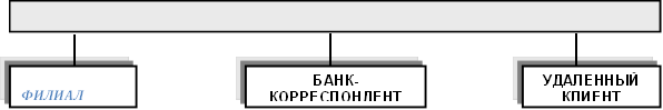Телекоммуникационная среда доступа,ФИЛИАЛ,БАНК-КОРРЕСПОНДЕНТ,УДАЛЕННЫЙ КЛИЕНТ 
