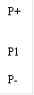 P+ P1 P- 
