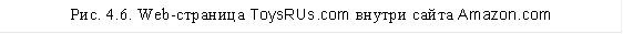 Рис. 4.6. Web-страница ToysRUs.com внутри сайта Amazon.com 