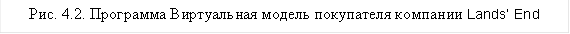 Рис. 4.2. Программа Виртуальная модель покупателя компании Lands’ End 