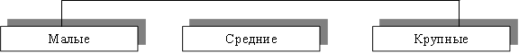 Малые,Средние,Крупные