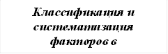 Классификация и систематизация факторов в экономическом анализе