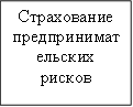 Страхование предпринимательских рисков