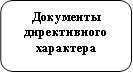Документы директивного характера