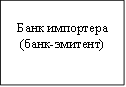 Банк импортера (банк-эмитент) 
