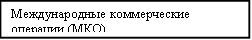 Международные коммерческие операции (МКО)