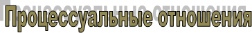 Процессуальные отношения