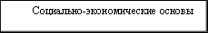 Социально-экономические основы 