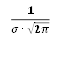 1/(σ∙√2π)