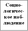 Социо- логичес- кое наб- людение 