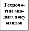 Техноло- гии ана- лиза доку ментов 
