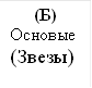 (Б) Основые (Звезы) 