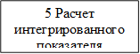 5 Расчет интегрированного показателя