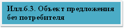 Илл.6.3. Объект предложения без потребителя 