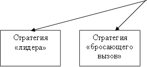 Стратегия «лидера»,Стратегия «бросающего вызов»