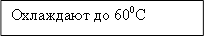 Охлаждают до 600С