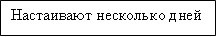 Настаивают несколько дней