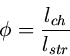Описание: begin{displaymath} phi = frac{l_{ch}}{l_{str}} end{displaymath}