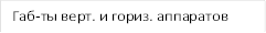 Габ-ты верт. и гориз. аппаратов