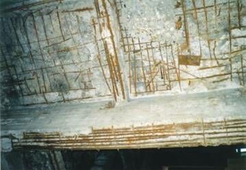 Описание: Состояние монолитного перекрытия отм