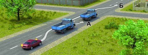 Обгон, опережение, разъезд (36 вопросов) Обгон, опережение, разъезд (36 вопросов)