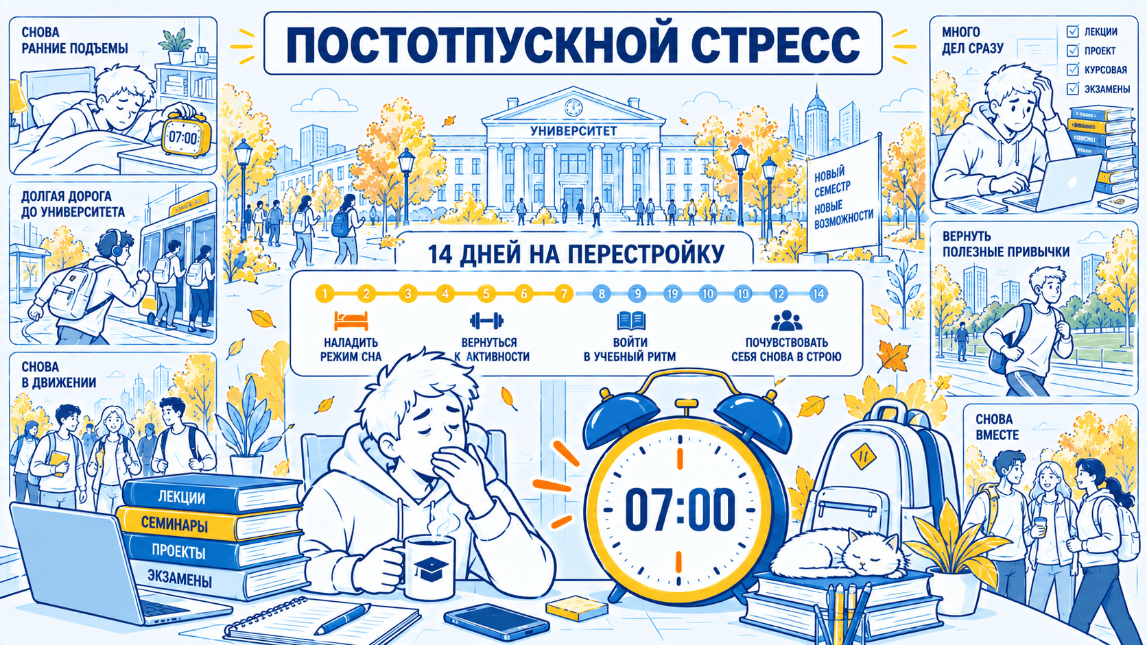 Как войти в ритм после лета и настроиться на учебу